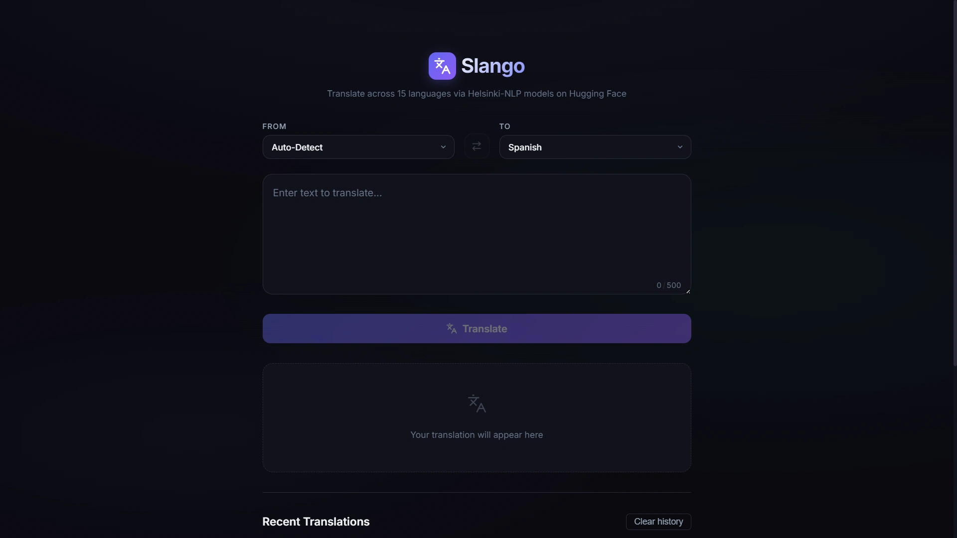 Slango — placeholder project thumbnail